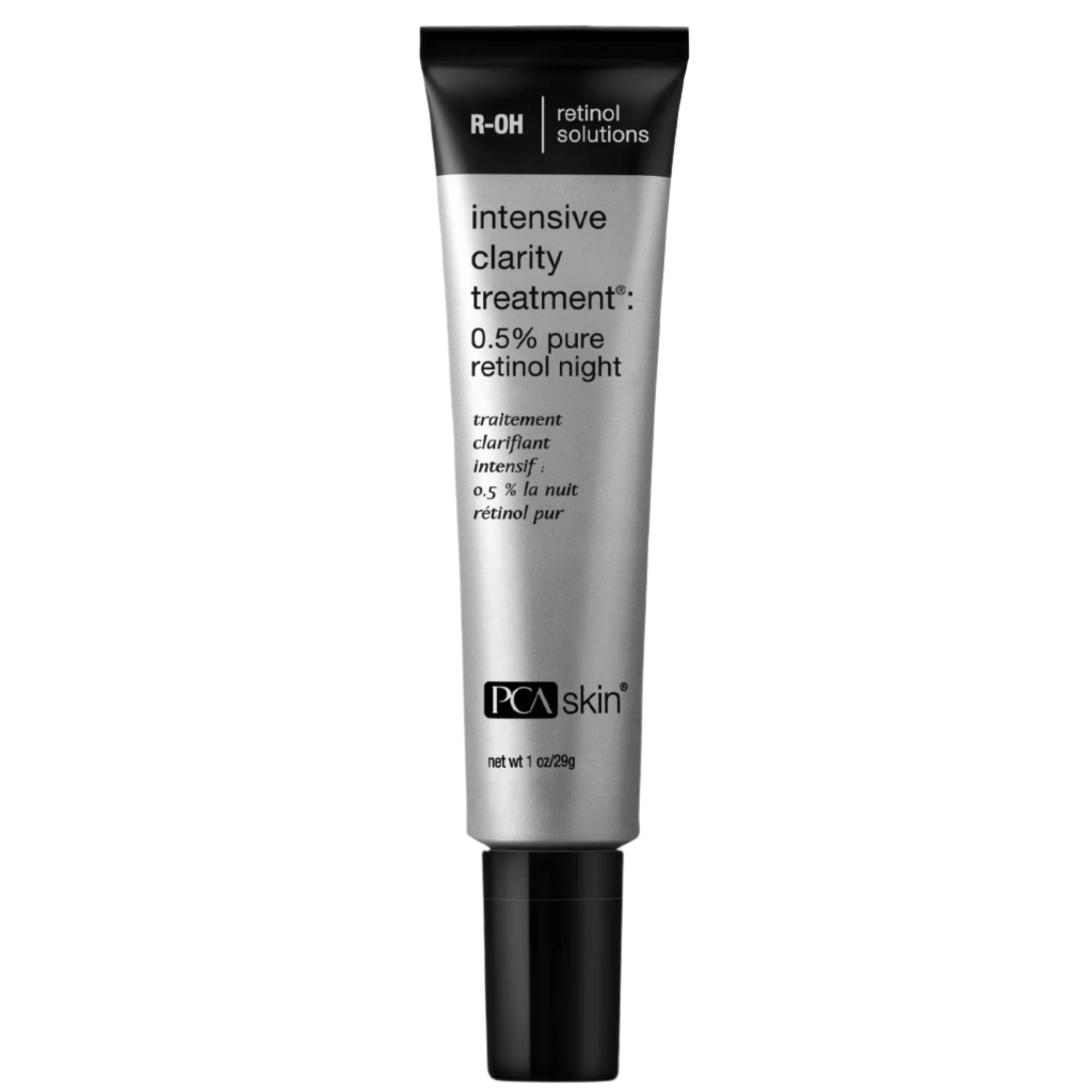 Intensive Clarity Treatment: 0.5% pure retinol & salicylic acid